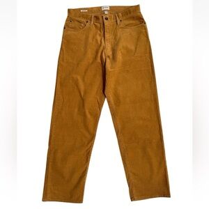 Todd Snyder Men's Corduroy Pants in Mustard Brown Sz 31x32 Relaxed Fit